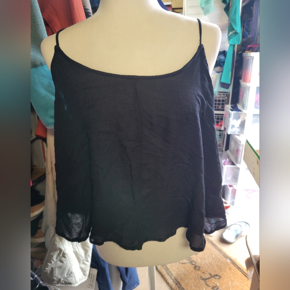 Intimately Free People Womens Black Camisole Tank Size Mediumโ